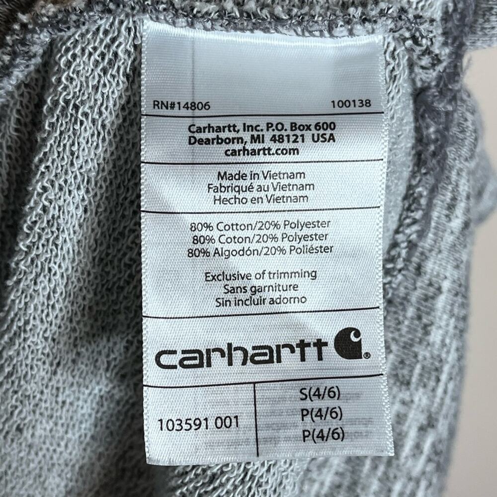 CARHARTT Gray Space Dye Relaxed Fit Hoodie Women’s Small - Picture 7 of 8